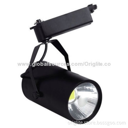 SAA Listed LED Track Light, 30W, 85-245V AC, Lifud Power, BridgeLux Chip, COB LED, 3yrs Warranty